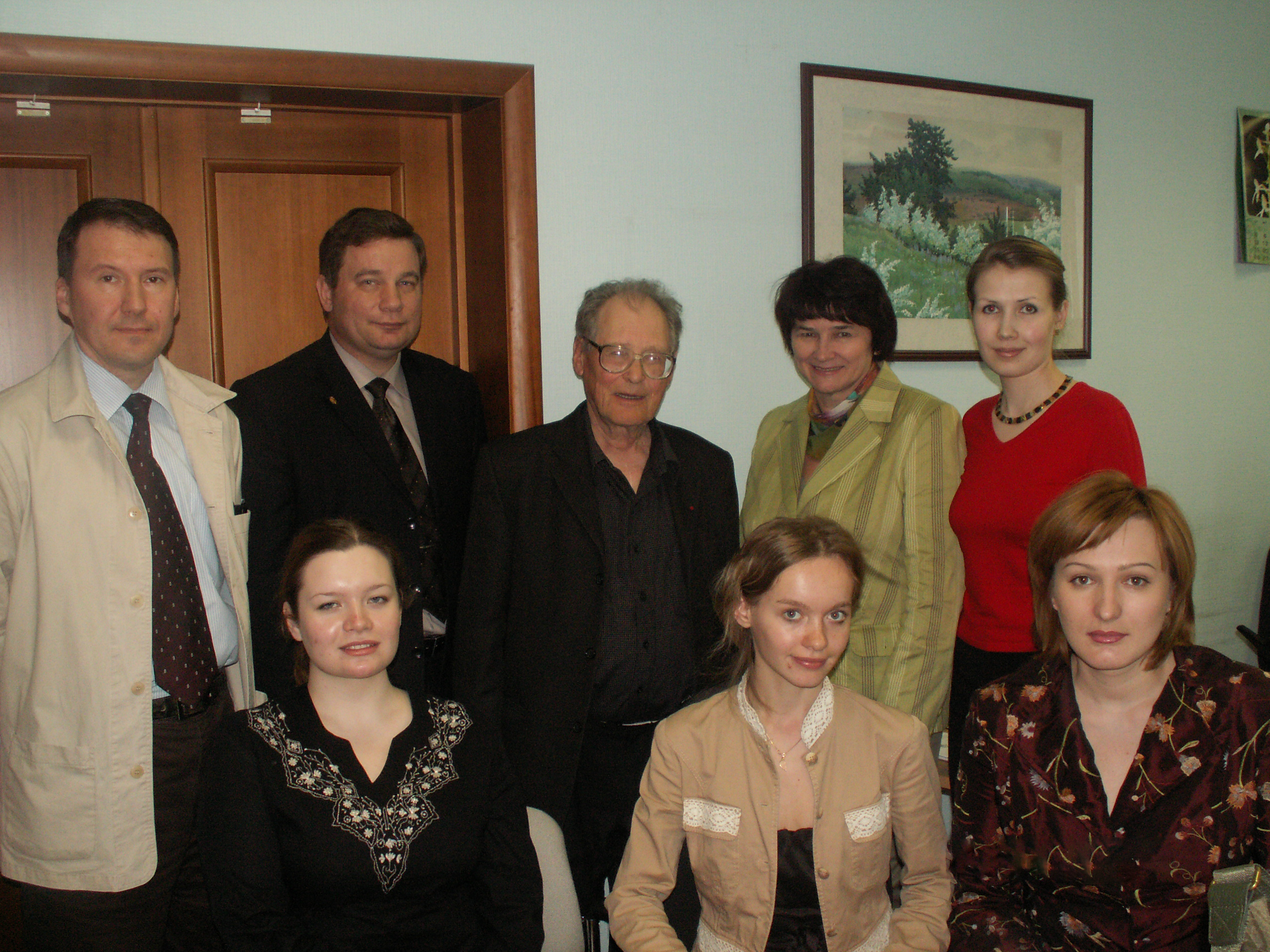 Сергей Ковалев, первый Уполномоченный по правам человека в Российской Федерации (1994–1995) во время посещения аппарата Уполномоченного по правам человека в Пермской области, Пермь, май 2008 года
