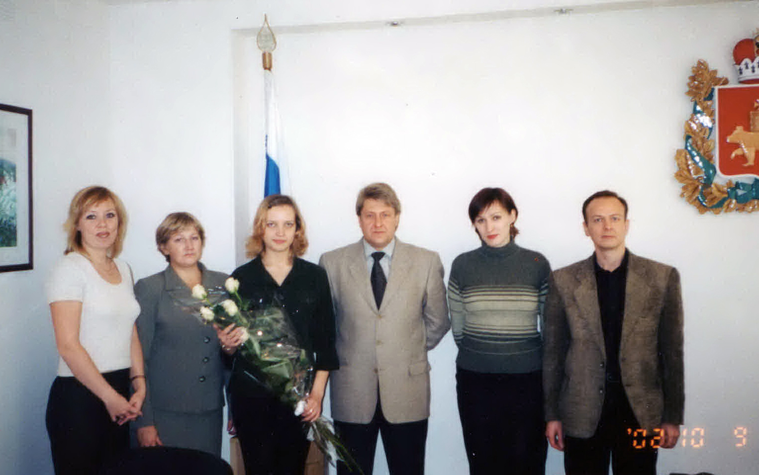 Уполномоченный по правам человека в Пермской области Сергей Матвеев и его аппарат, Пермь, 2001 год.